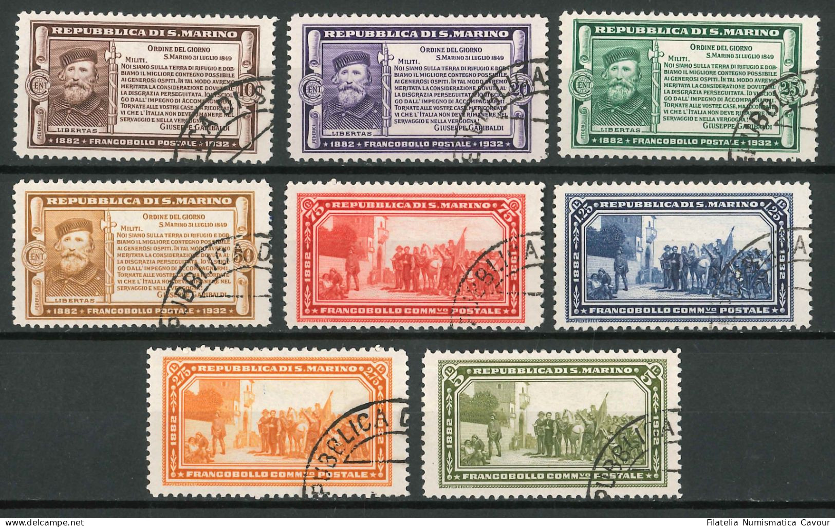 1932 - US (Catalogo Sassone N.° 168/175 Euro 700,00) (892) - Usados