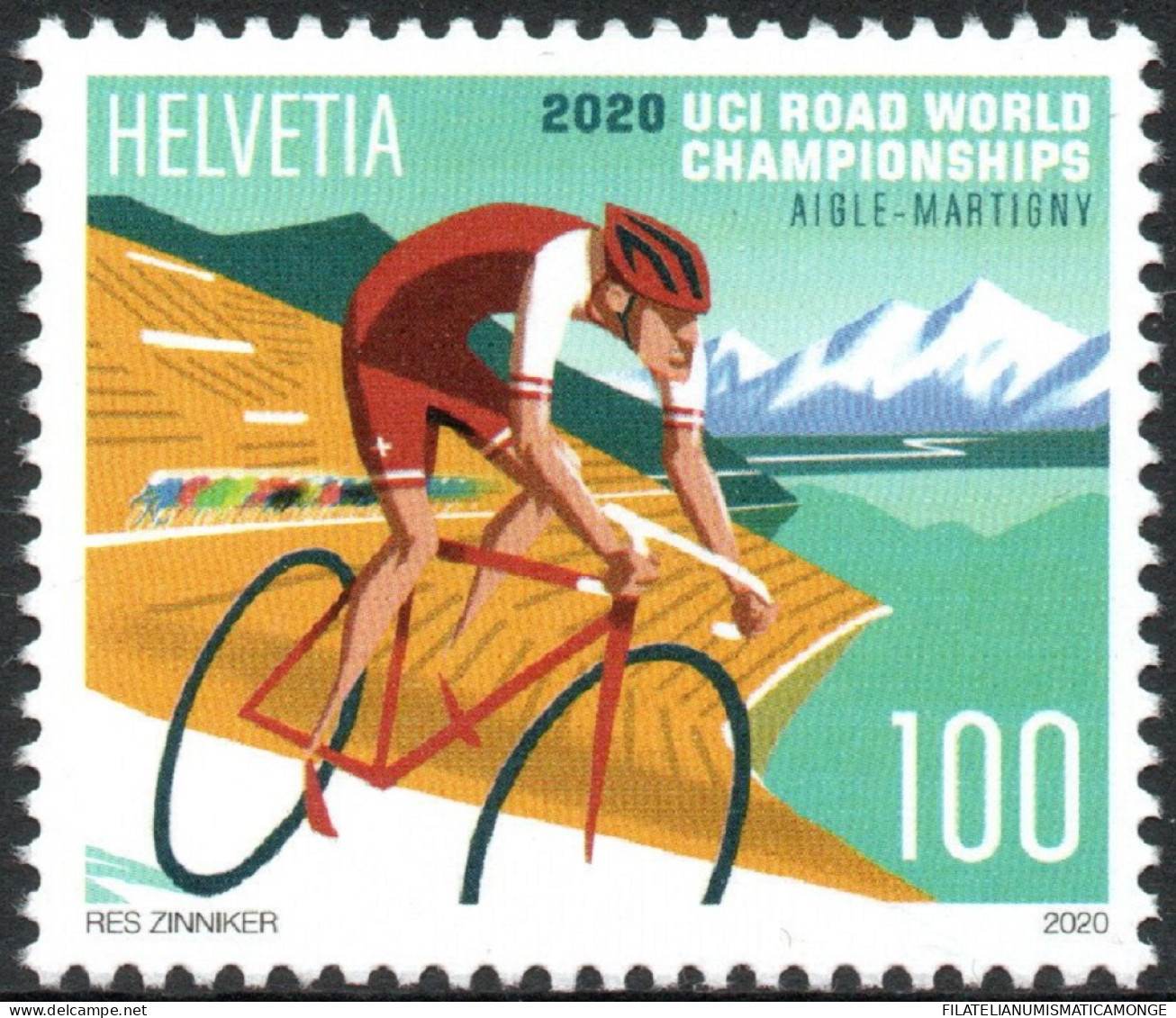 Suiza 2020 Correo 2595 **/MNH Campeonato Mundial De Ciclismo En Carretera. - Nuevos