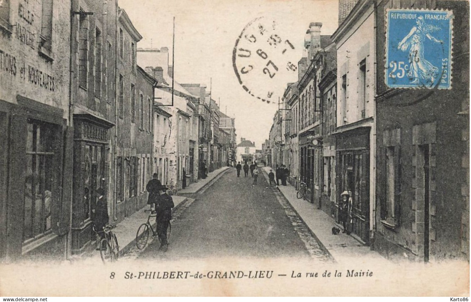 St Philbert De Grand Lieu * La Rue De La Mairie * Commerces Magasins - Saint-Philbert-de-Grand-Lieu