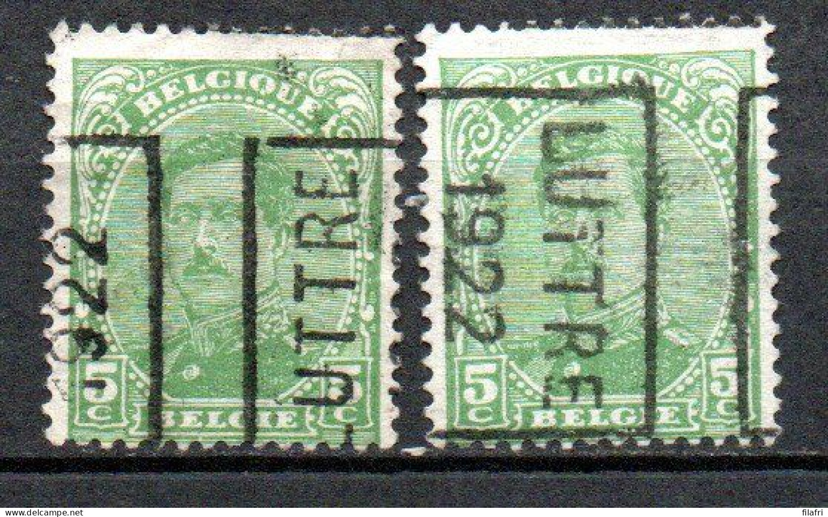 2845 Voorafstempeling Op Nr 137 - LUTTRE 1922 - Positie A & B - Roller Precancels 1920-29