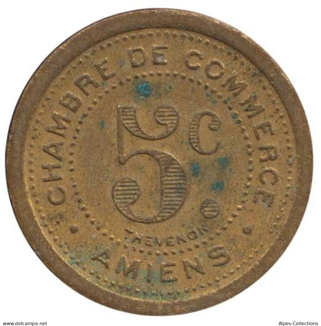 AMIENS - 01.11 - Monnaie De Nécessité - 5 Centimes 1921 - Essai - Notgeld