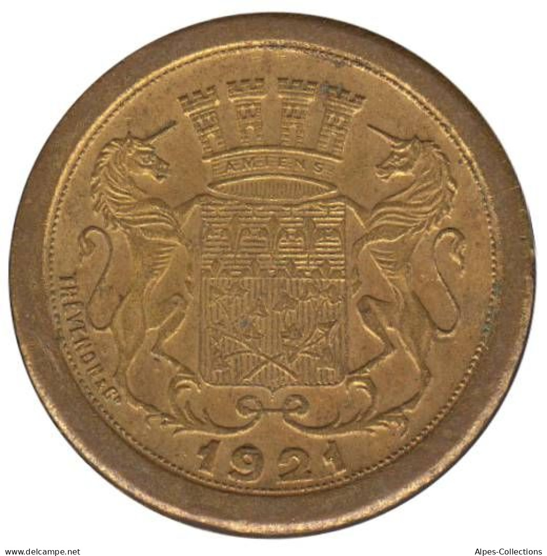 AMIENS - 01.11 - Monnaie De Nécessité - 5 Centimes 1921 - Essai - Notgeld