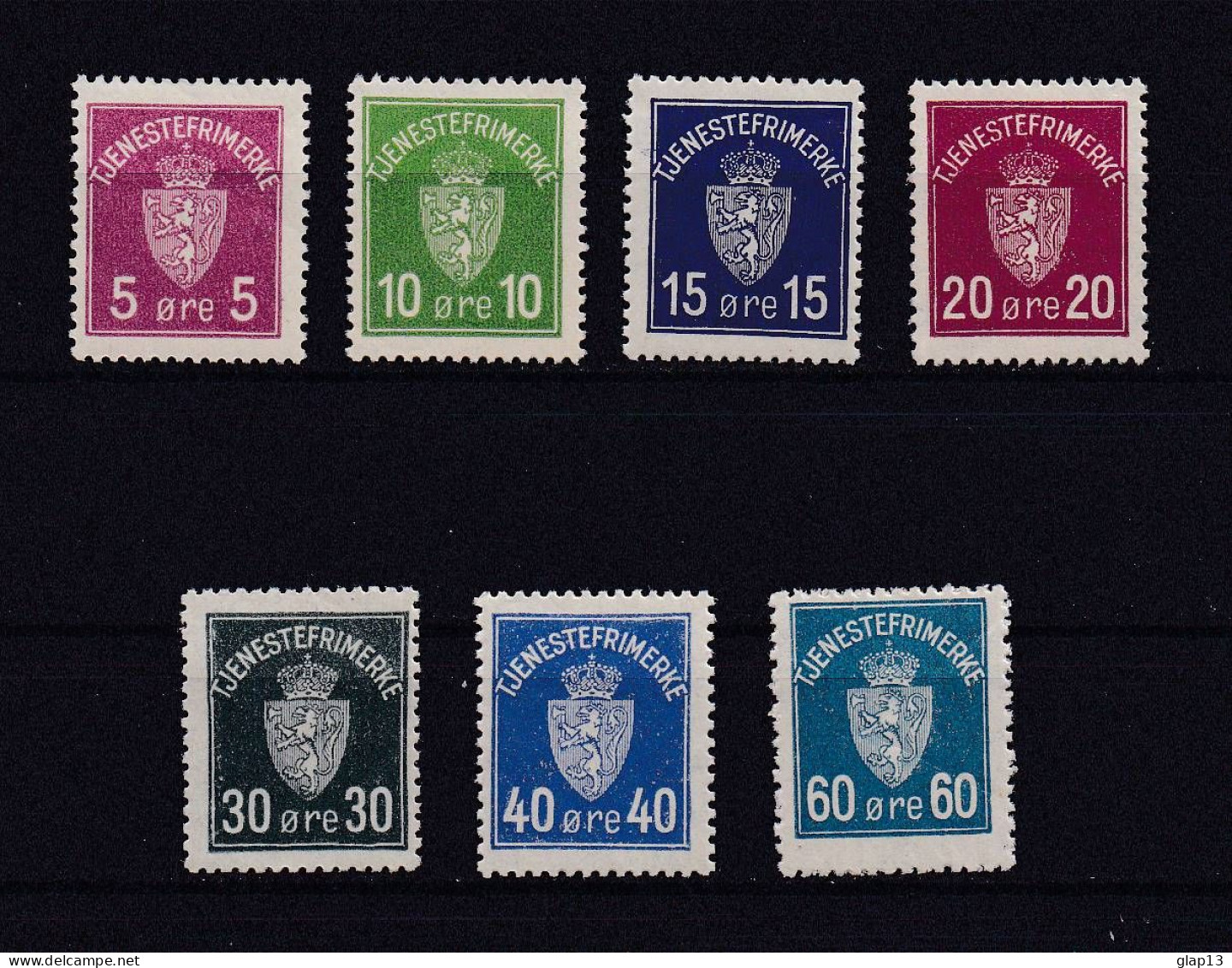 NORVEGE 1926 SERVICE N°1/7 NEUF AVEC CHARNIERE - Dienstzegels