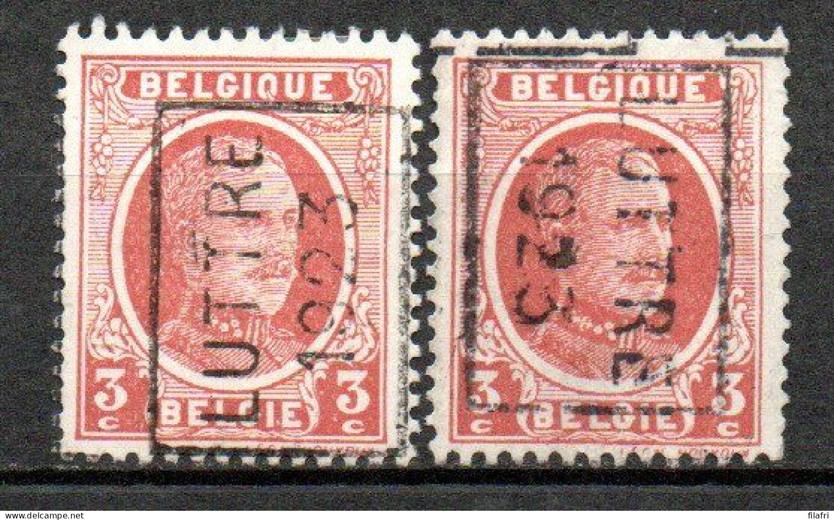 3147 Voorafstempeling Op Nr 192 - LUTTRE 1923 - Positie A & B - Roller Precancels 1920-29