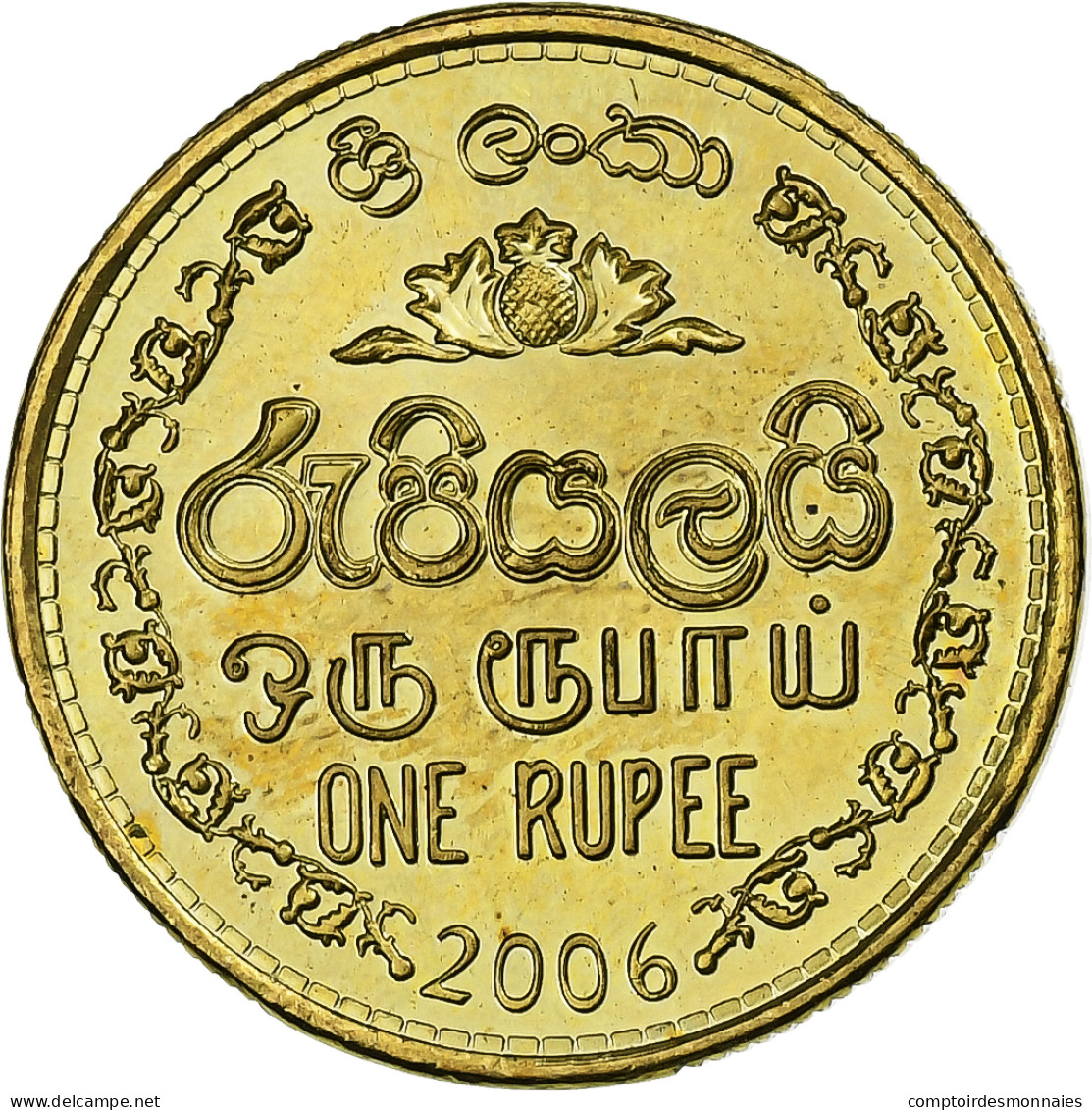 Sri Lanka, Rupee, 2006, Brass Plated Steel, SPL, KM:136.3 - Sri Lanka