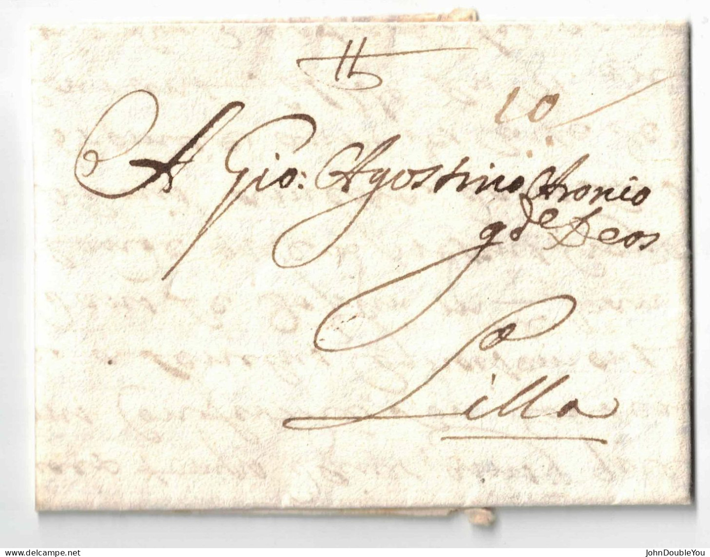 Carta De Lisboa Para Lille, 13 De Fevereiro De 1678 - ...-1853 Voorfilatelie