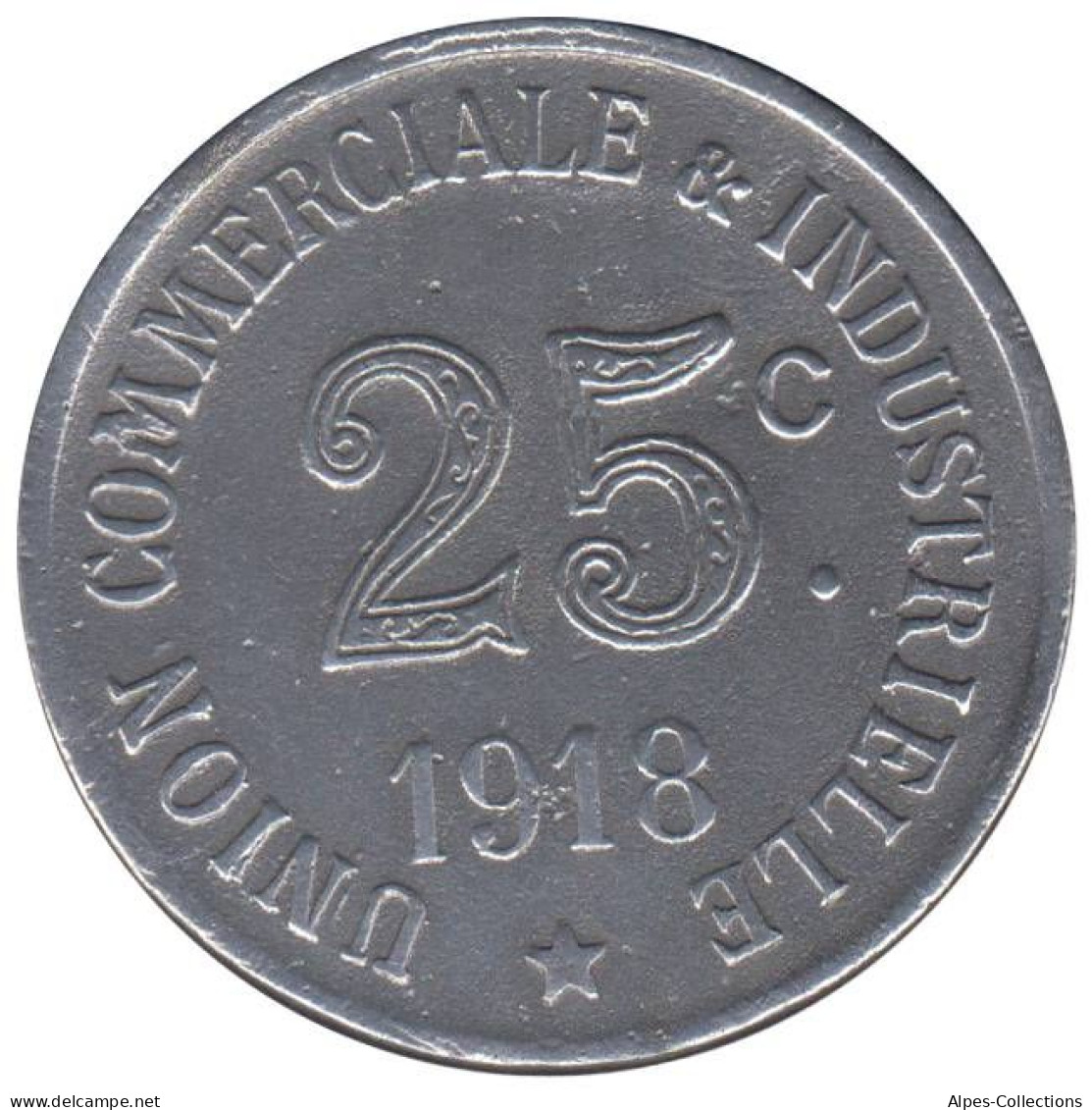 ANNONAY - 01.03 - Monnaie De Nécessité - 25 Centimes 1918 - Monetary / Of Necessity