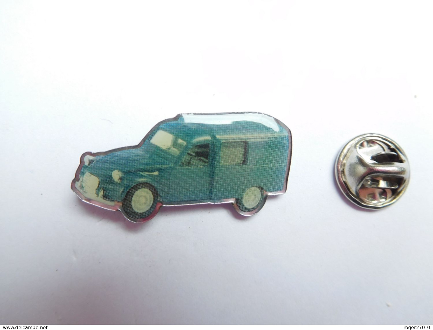 Beau Pin's , Auto Citroën 2CV , 2 CH , Camionnette Bleue - Citroën