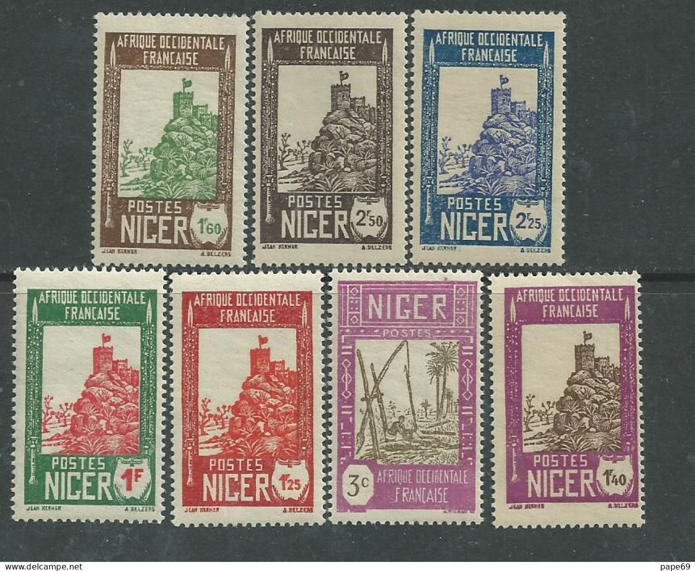 Niger N° 74 / 85 X  La Série Des 12 Valeurs Trace De Charnière Sinon TB - Unused Stamps
