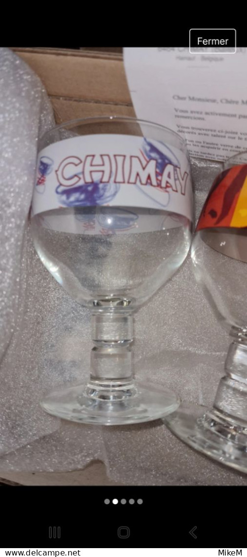 Lot Verre Chimay Serie Limitée - Alcohols