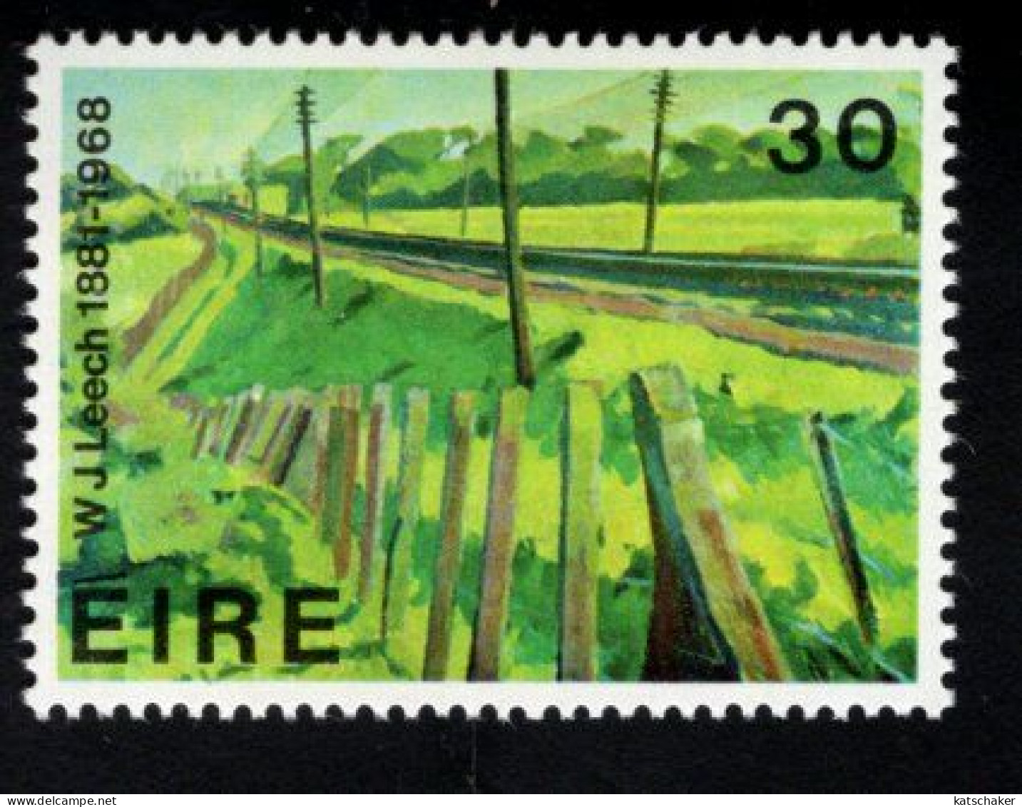 1999534826 1981  SCOTT 503 (XX) POSTFRIS  MINT NEVER HINGED - RAILWAY EMBANKEMENT BY WILLIAM JOHN LEECH - Unused Stamps