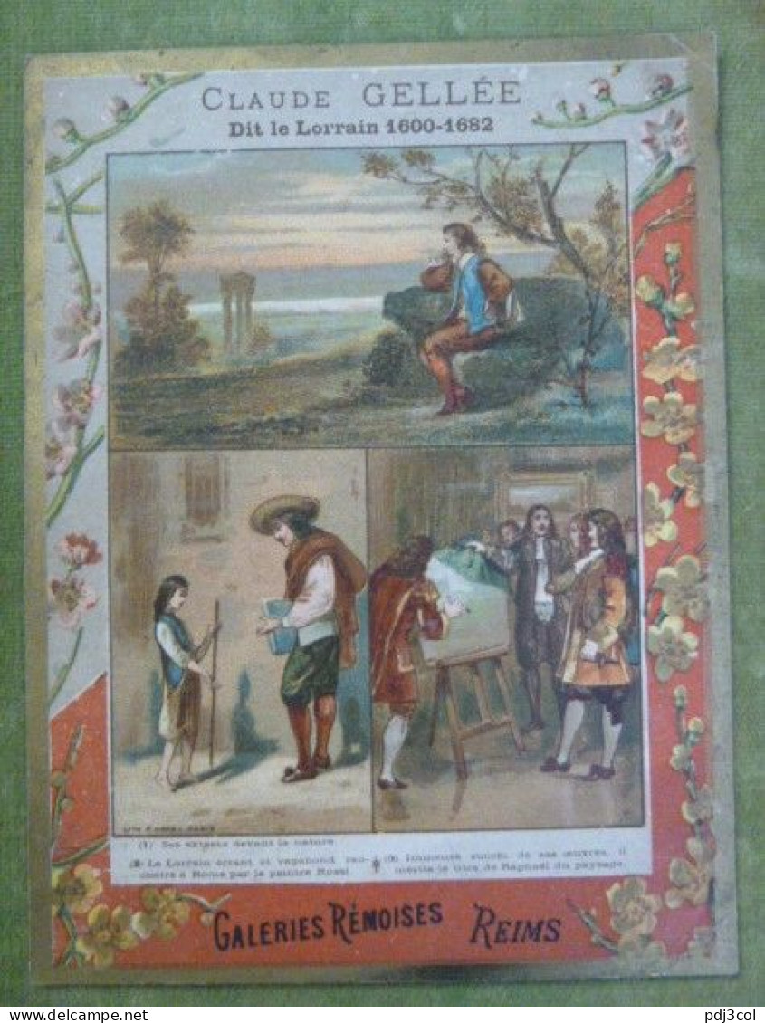 Chromo Galeries Rémoises - Claude GELLEE Dit Le Lorrain (1600-1682) - Calendrier 1er Semestre 1888 - Autres & Non Classés