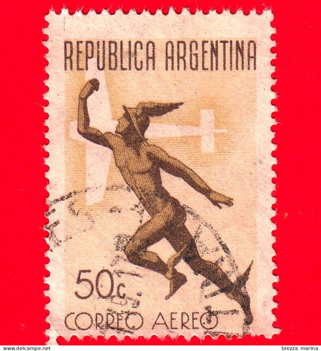 ARGENTINA - Usato - 1940 - Posta Aerea - Mercurio - 50 - P. Aerea - Posta Aerea