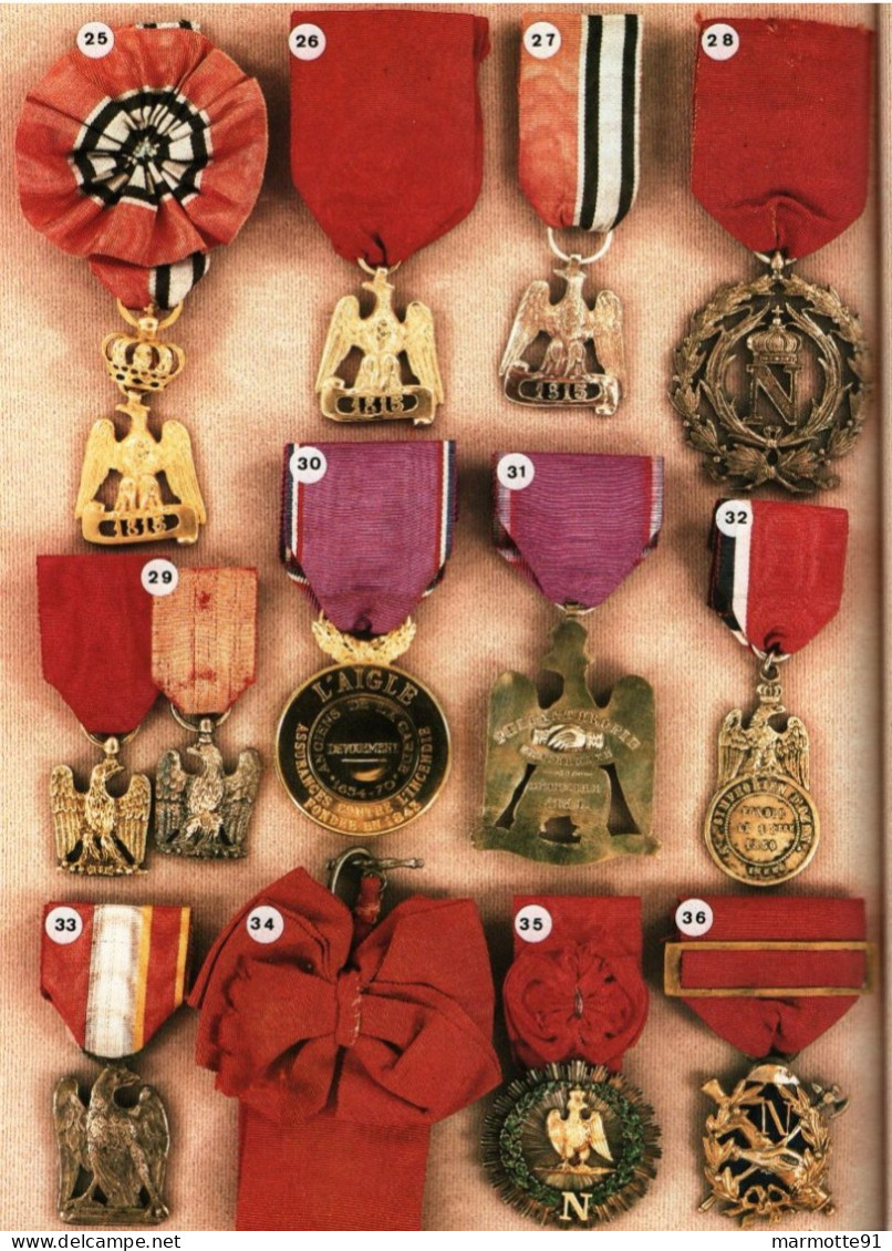 INSIGNES VETERANS EMPIRE FRANCAIS DEBRIS ARMEE IMPERIALE  MEDAILLE DECORATION MILITAIRE GRANDE ARMEE - Antes De 1871