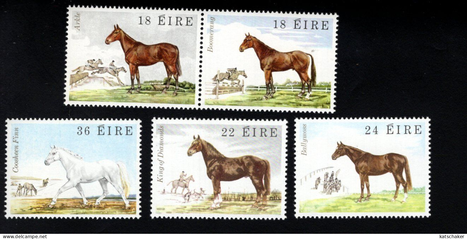 1999540754 1981  SCOTT 506A 509 (XX) POSTFRIS  MINT NEVER HINGED - DRAFT HORSES KING OF DIAMONDS - Unused Stamps