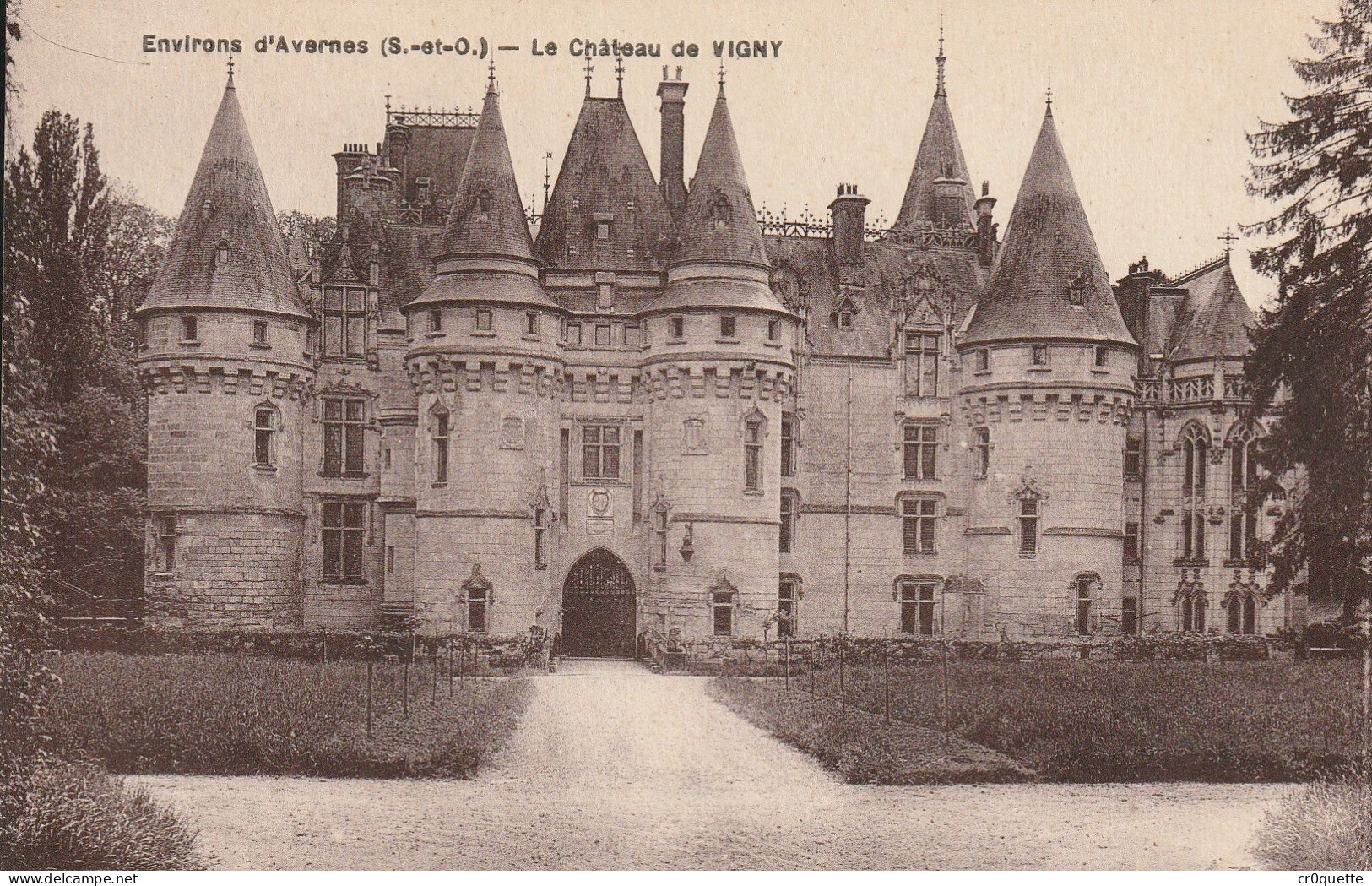 # 95450  AVERNES / CHÂTEAU De VIGNY - AVENUE De GUIRY Et PANORAMAS Vers  1920/30 (lot De 5 CP) - Avernes