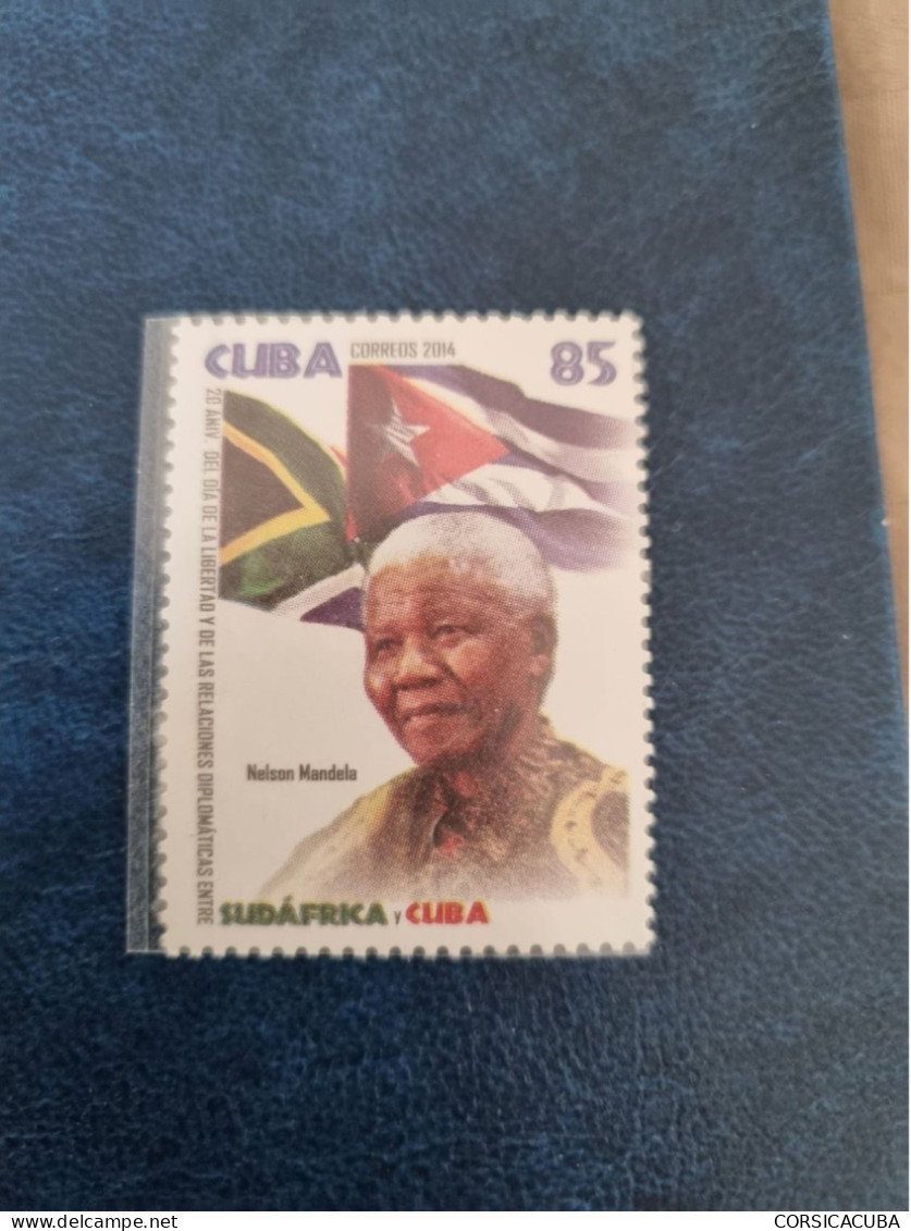 CUBA  NEUF  2014   RELACIONES  DIPLOMATICAS  CUBA  SUD  AFRICA --N.  MANDELA  //  PARFAIT  ETAT  //  1er  CHOIX  // - Unused Stamps