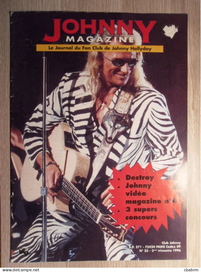 JOHNNY HALLYDAY MAGAZINE N° 35 JOURNAL DU FAN CLUB - Gente