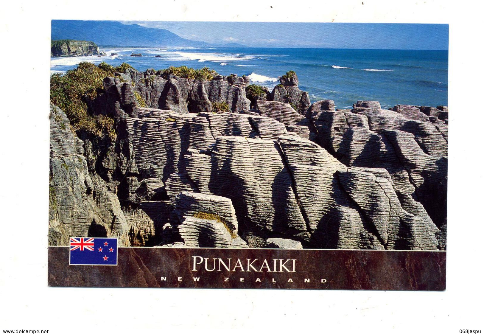 Carte Punakaiki Flamme Sur Mer - Nouvelle-Zélande