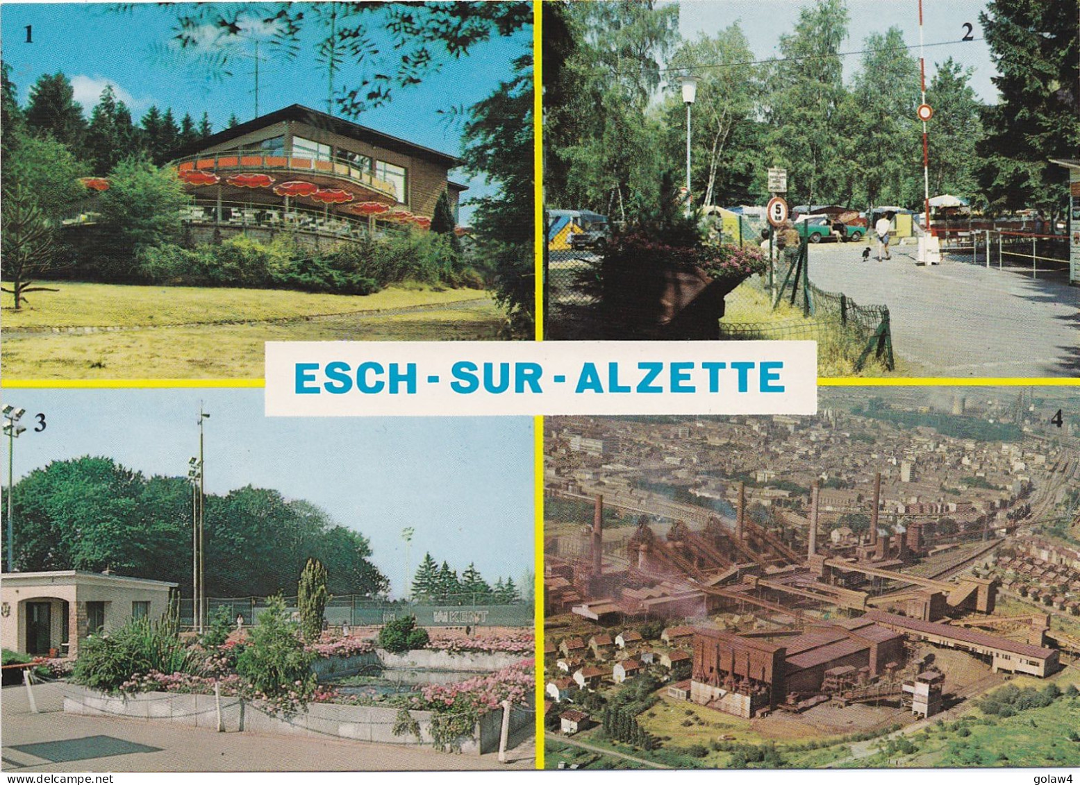 36567# ESCH SUR ALZETTE PAVILLON GALGENBIERG CAMPING JARDINS EDUCATIFS USINES SIDERURUGIQUE - Esch-Alzette