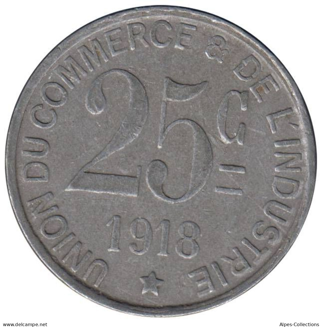 SAINT GERMAIN EN LAYE - 02.03 - Monnaie De Nécessité - 25 Centimes 1918 - Monétaires / De Nécessité