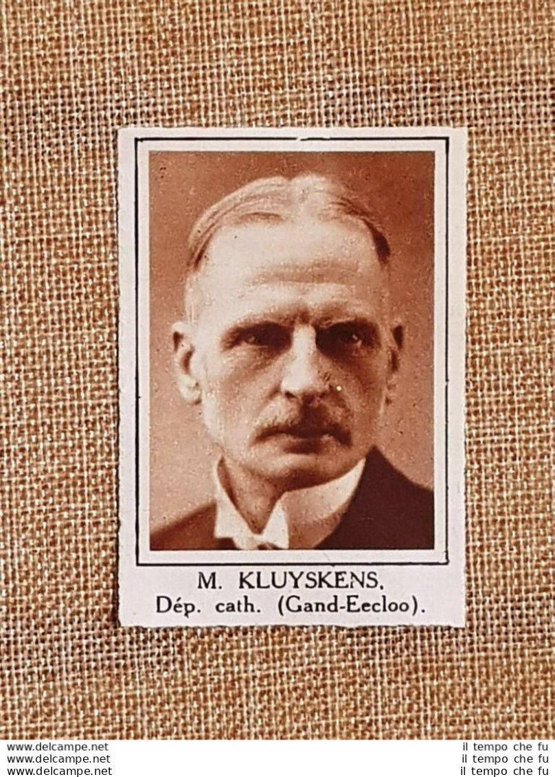 Parlamentare M. Kluyskens Gand-Eecloo Elezioni Del 24 Maggio 1936 - Altri & Non Classificati