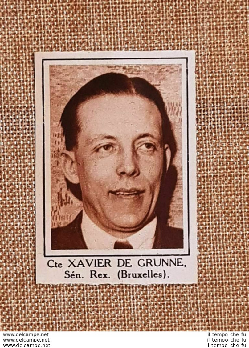 Parlamentare M. Cte Xavier De Grunne Bruxelles Elezioni Del 24 Maggio 1936 - Otros & Sin Clasificación