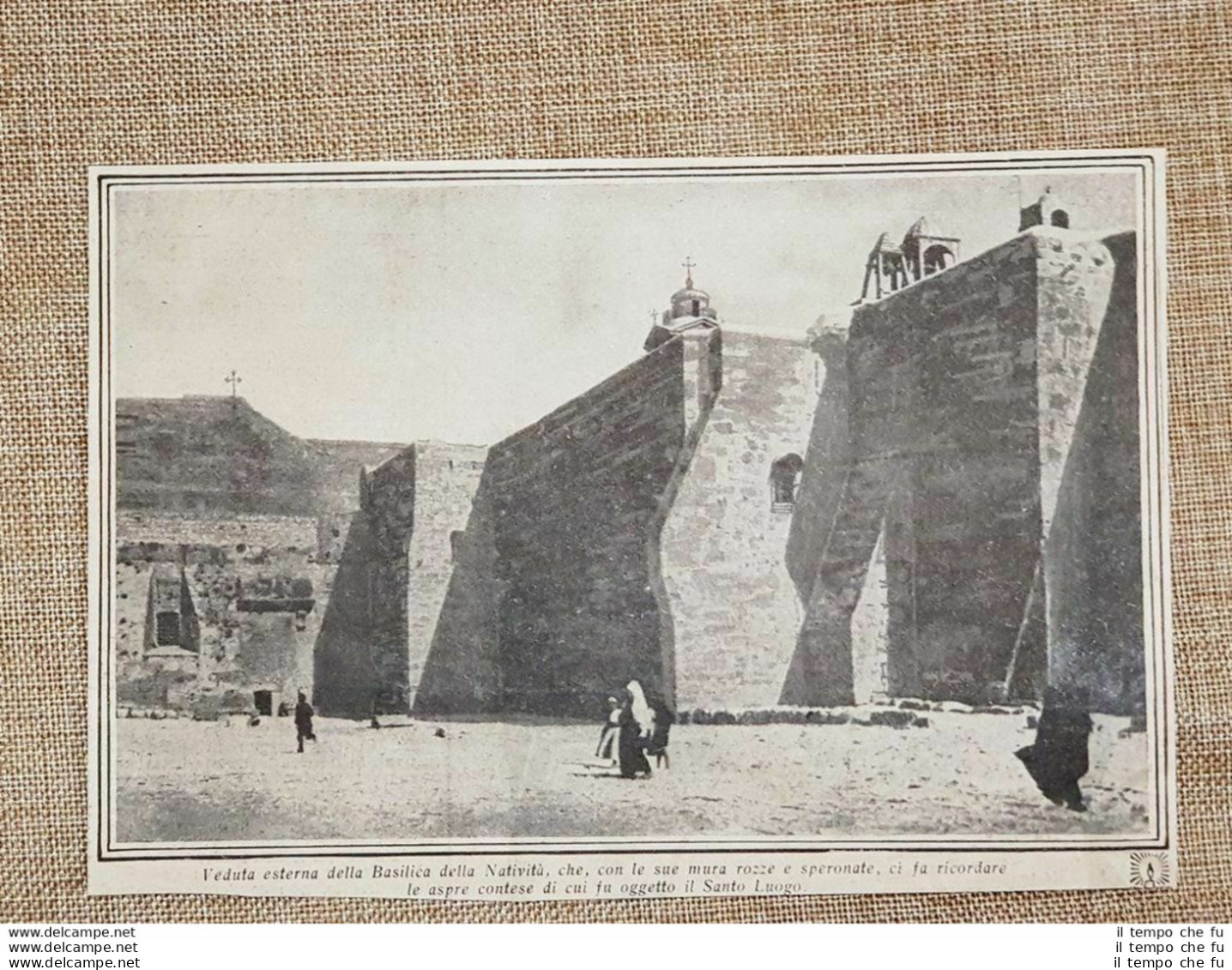 Betlemme Nel 1930 Veduta Esterna Della Basilica Della Natività Palestina - Autres & Non Classés