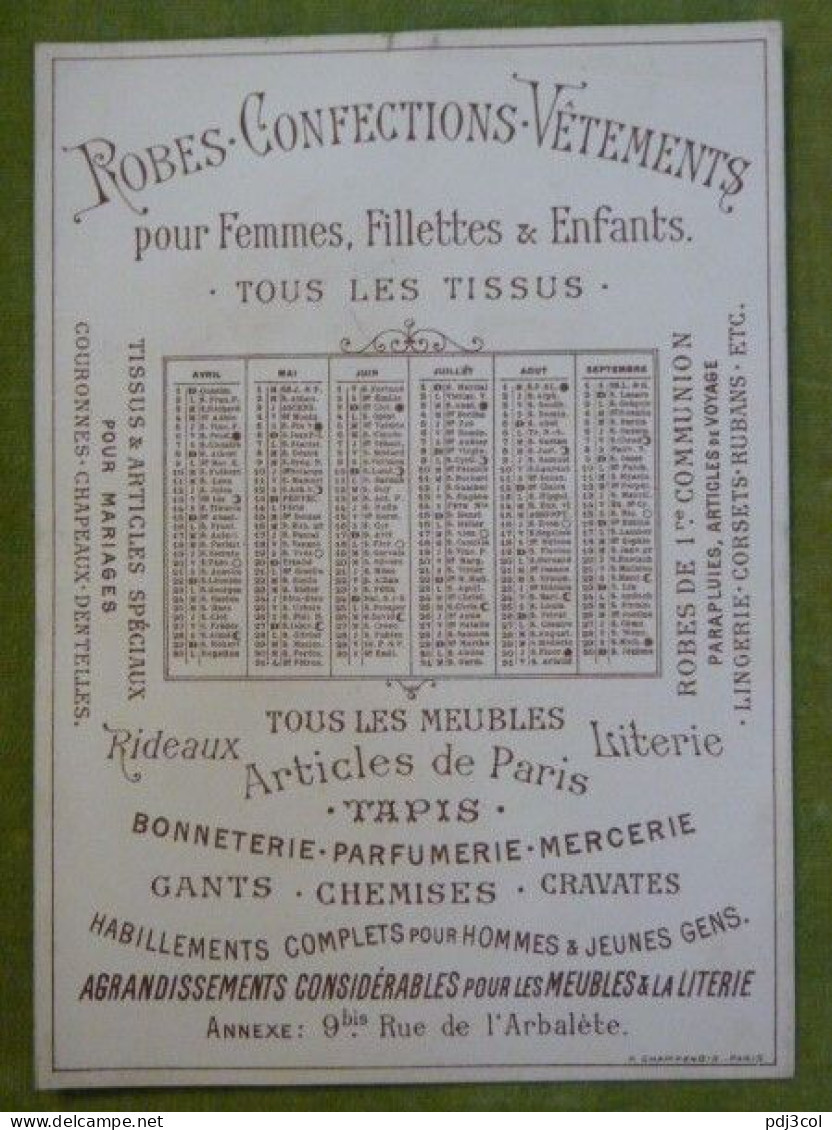 Grande Chromo Galeries Rémoises - ITALIE - Aux Manoeuvres - Calendrier Avril à Septembre, Sans Date - Altri & Non Classificati