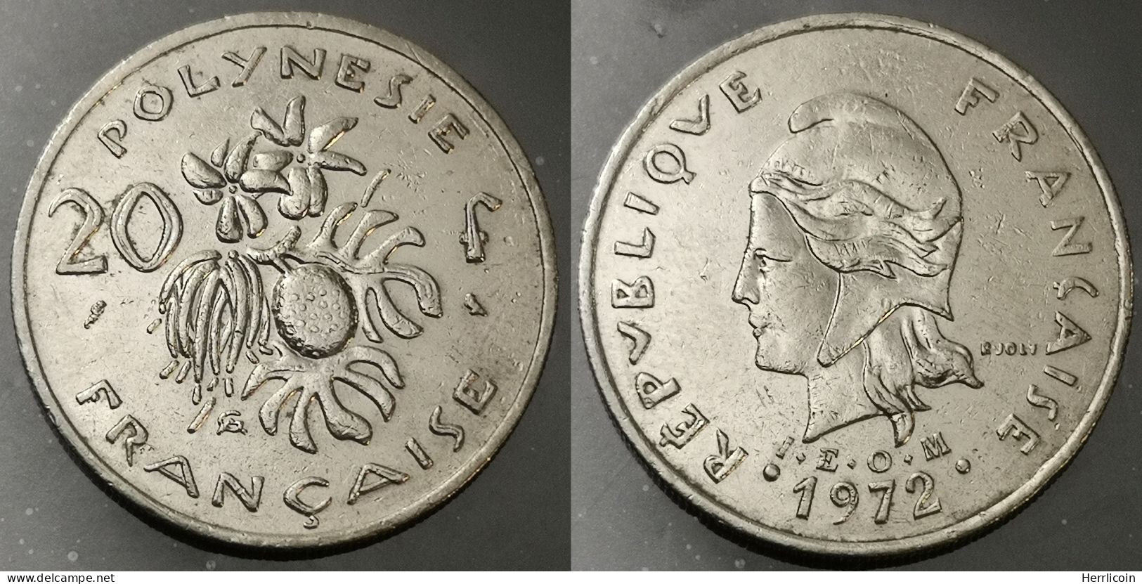 Monnaie Polynésie Française - 1972  - 20 Francs IEOM - French Polynesia