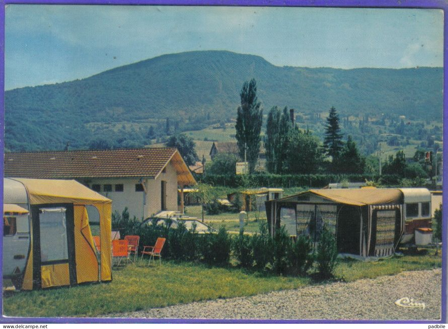 Carte Postale 01. Seyssel  Le Camping CX Citroën Très Beau Plan - Seyssel