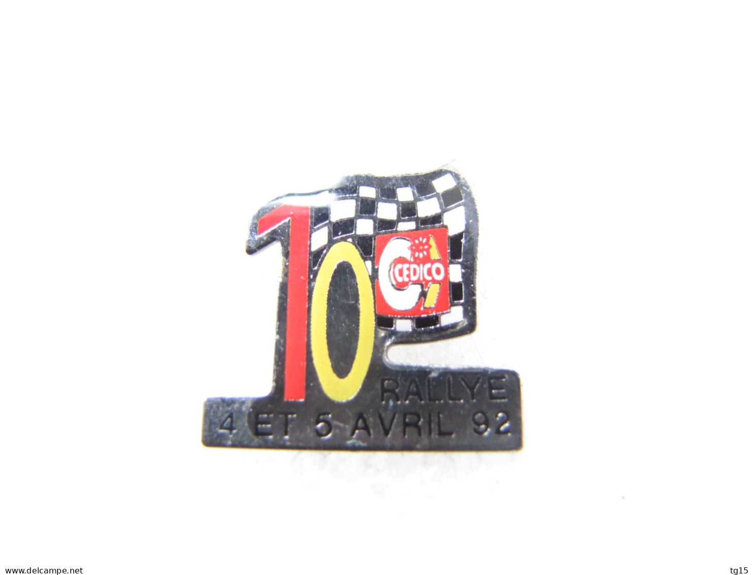 PIN'S   10 ème RALLYE CEDICO  1992 - Rallye