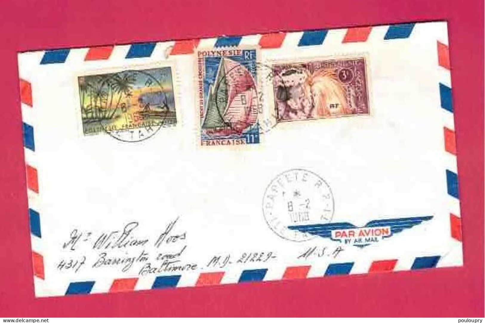 Lettre De 1968 Pour Les USA EUAN - YT N° 28, 30 Et 37 - Storia Postale
