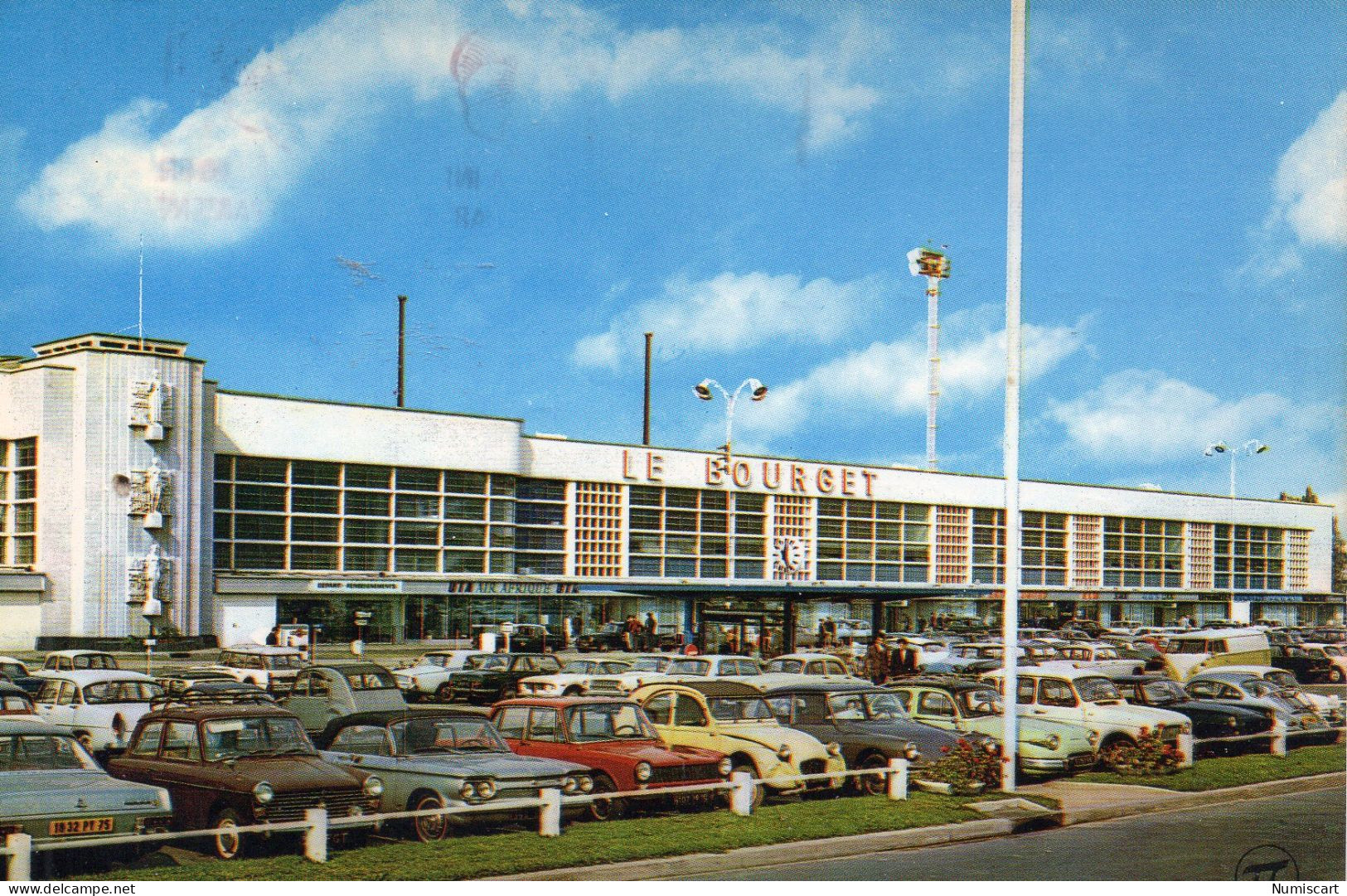 Aéroport Paris-Le-Bourget Aérogare Aviation Voitures 2 CV Citroën - Aerodromi