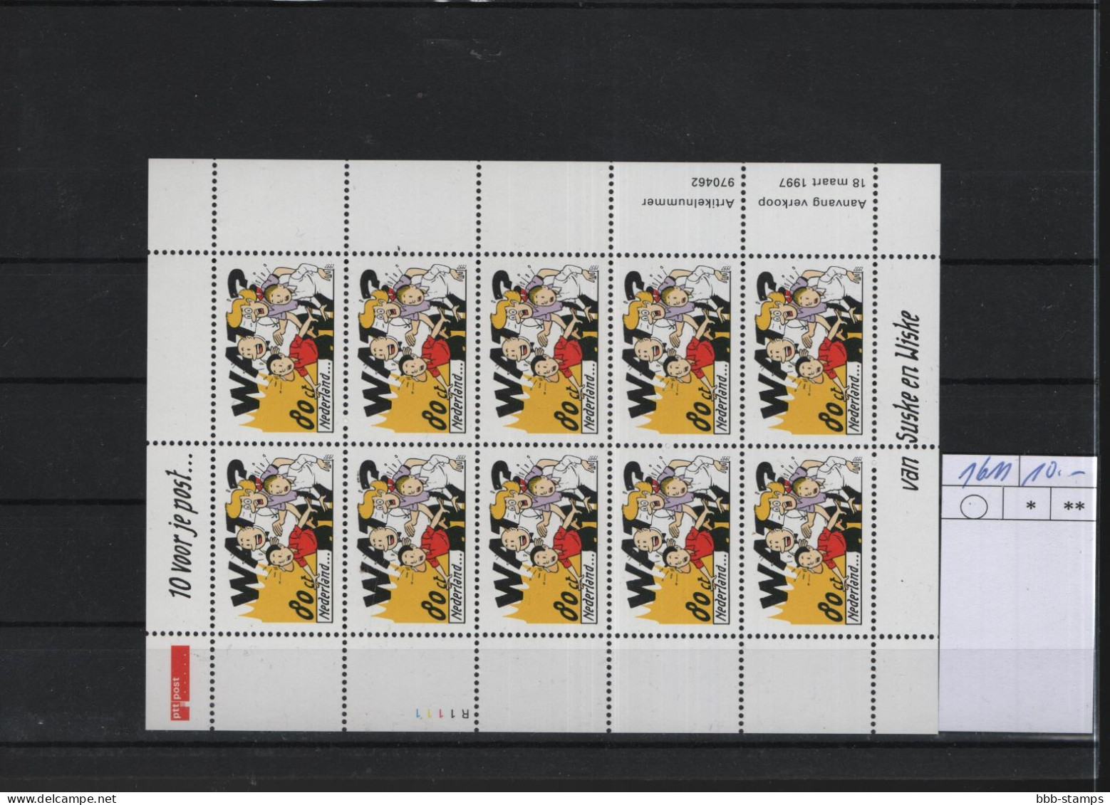 Niederlande Michel Cat.No.  Sheet Mnh/**  1611 - Blocks & Sheetlets