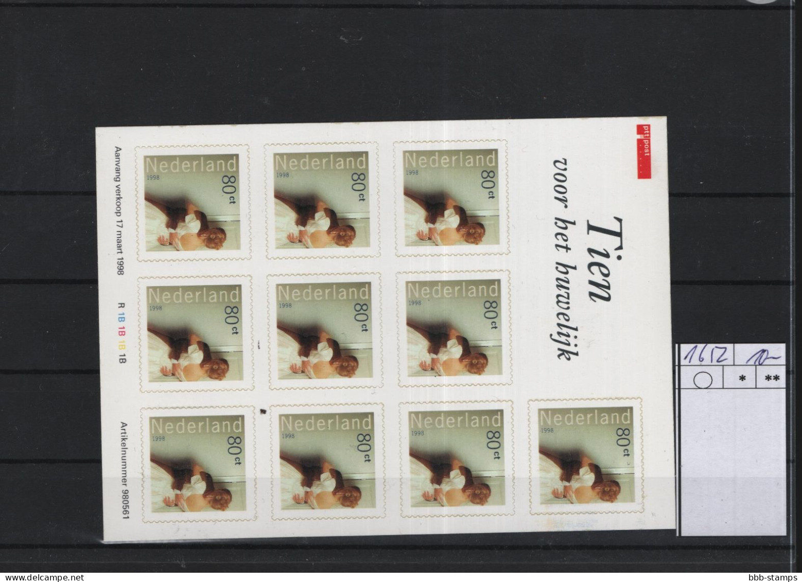 Niederlande Michel Cat.No.  Sheet Mnh/**  1652 - Blocchi