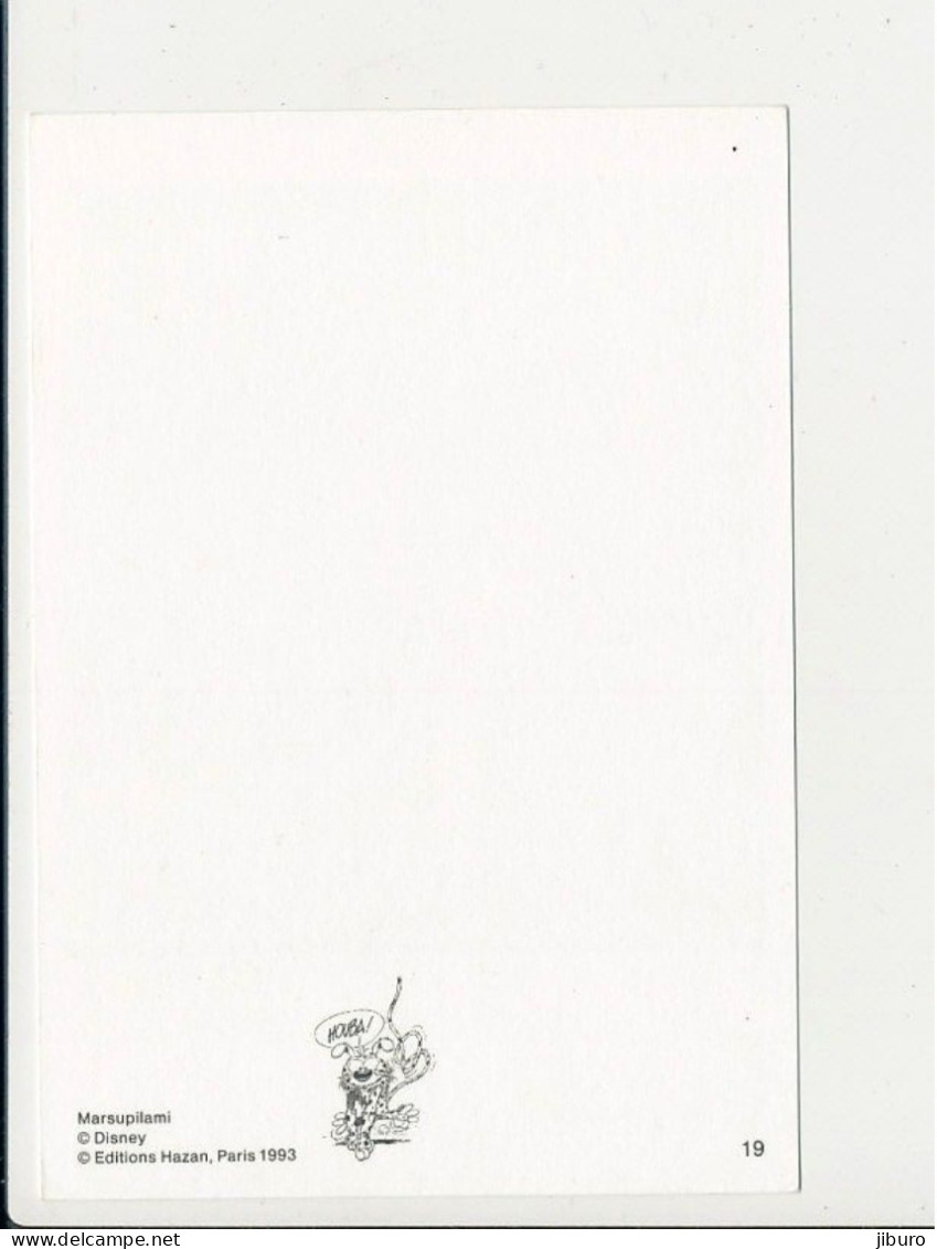 Carte Postale Marsupilami ( Editions Hazan 1993 - N° 19) CP-2/397 - Bandes Dessinées