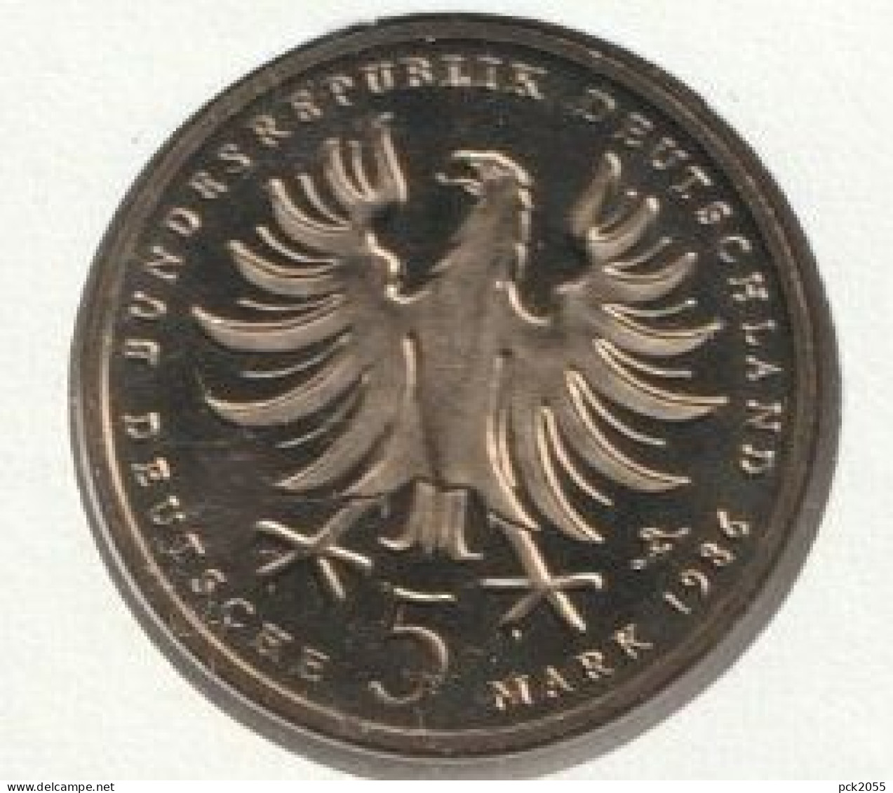 BRD Numisbrief Mit 5 Mark Gedenkmünze FDC 1986 Nr.1292 200.Todestag König Friedrich Dem Großen (d 2215) - Coin Envelopes