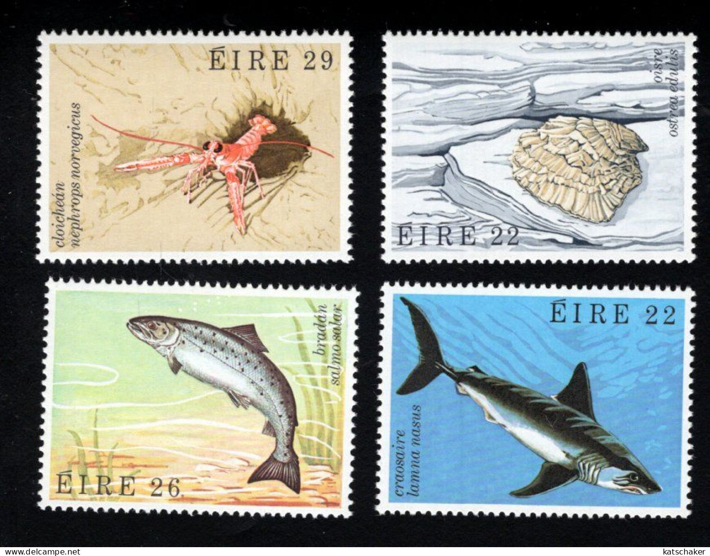 1999553051 1982  SCOTT 525 528 (XX) POSTFRIS  MINT NEVER HINGED - FUANA - MARINE LIFE - FISH - Unused Stamps
