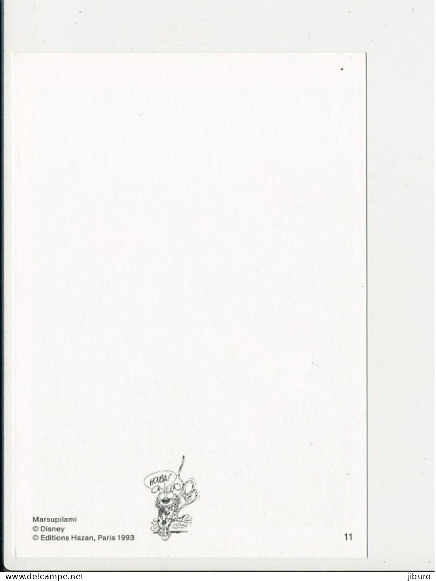 Carte Postale Marsupilami ( Editions Hazan 1993 - N° 11) CP-2/397 - Bandes Dessinées