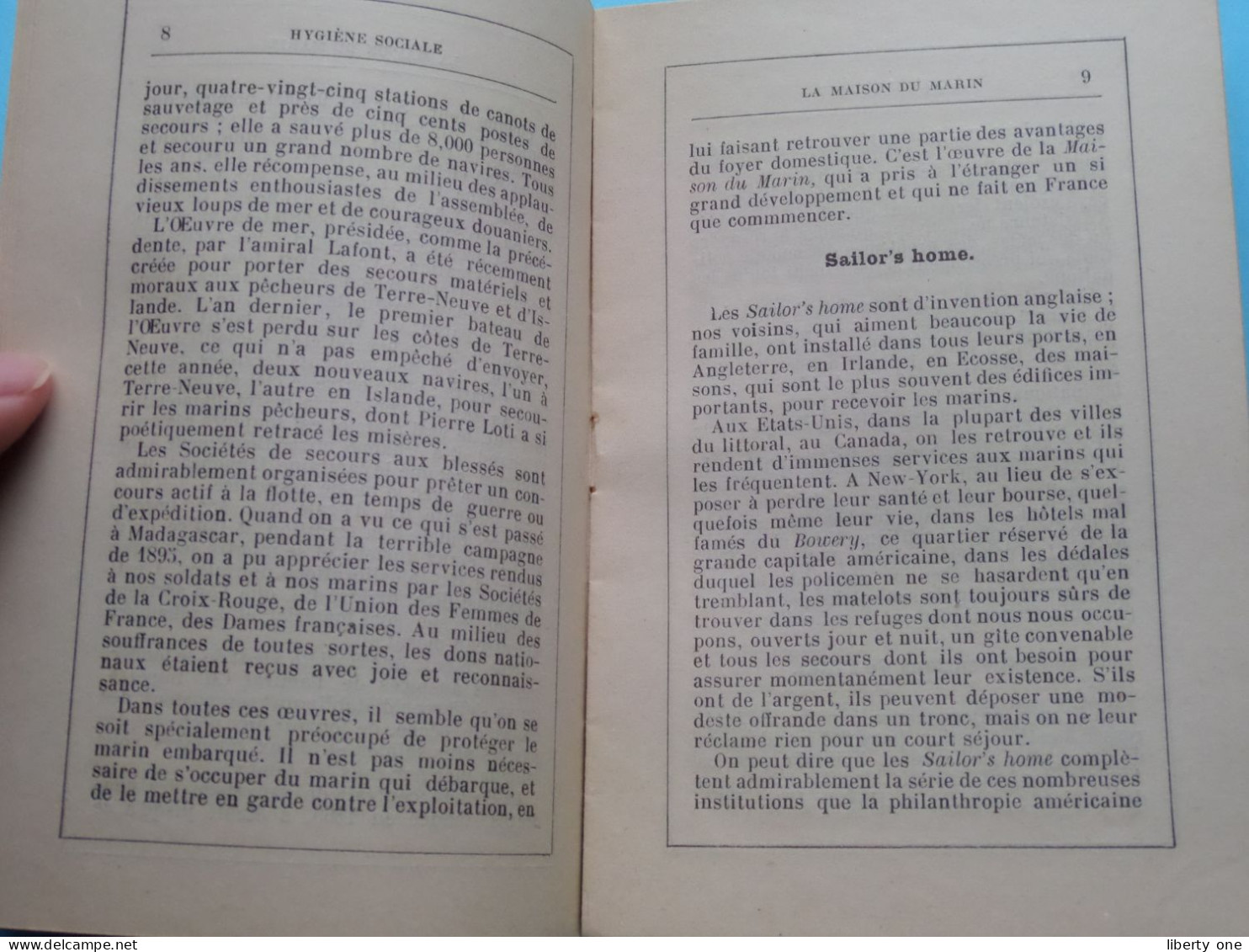 La MAISON du MARIN par Le Docteur F. BUROT >par Rochefort S.A. Imp. Ch. Thèze ( Voir SCANS ) 22 Pag. num.!