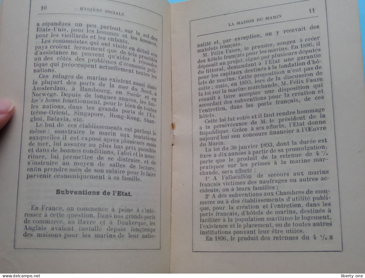 La MAISON du MARIN par Le Docteur F. BUROT >par Rochefort S.A. Imp. Ch. Thèze ( Voir SCANS ) 22 Pag. num.!