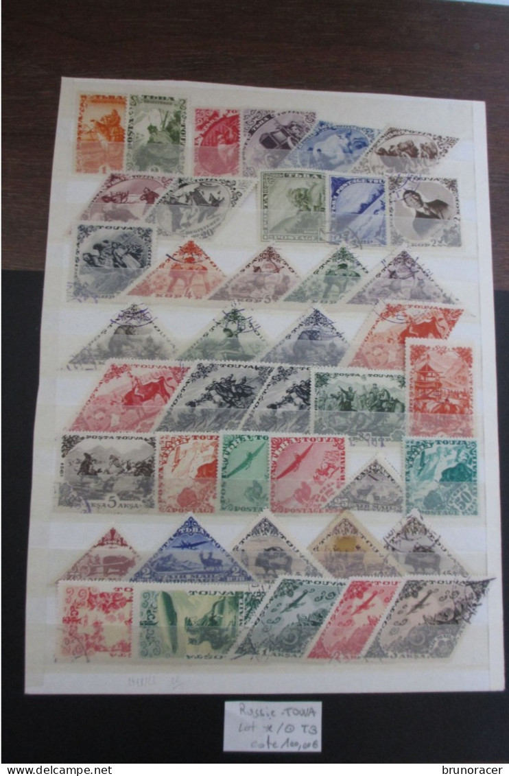 LOT RUSSIE TOUVA POSTE/POSTE AERIENNE NEUF*/Oblit. COTE 100 EUROS VOIR SCANS - Touva