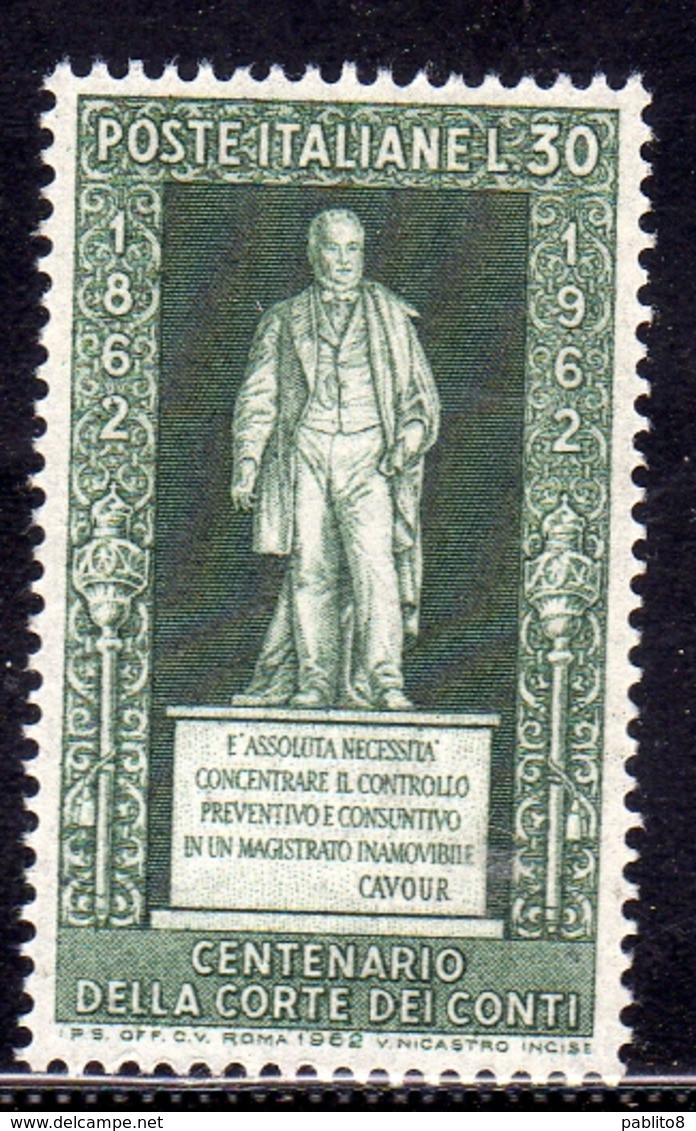 ITALIA REPUBBLICA ITALY REPUBLIC 1962 CENTENARIO DELL'ORDINAMENTO DELLA CORTE DEI CONTI MNH - 1961-70: Neufs