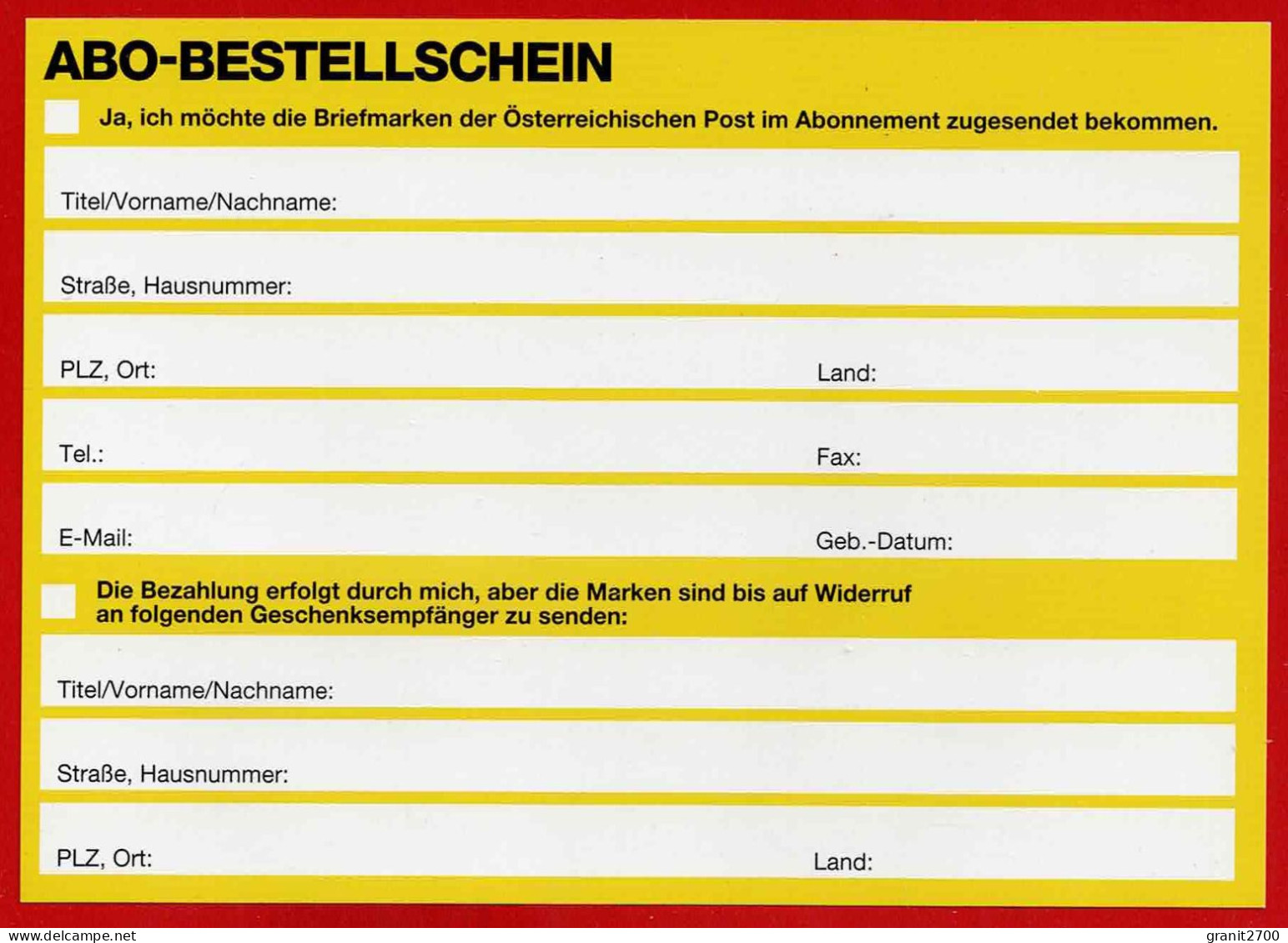 GS Postkarte Als Antwortsendung  - Nicht Gelaufen - Cartes Postales