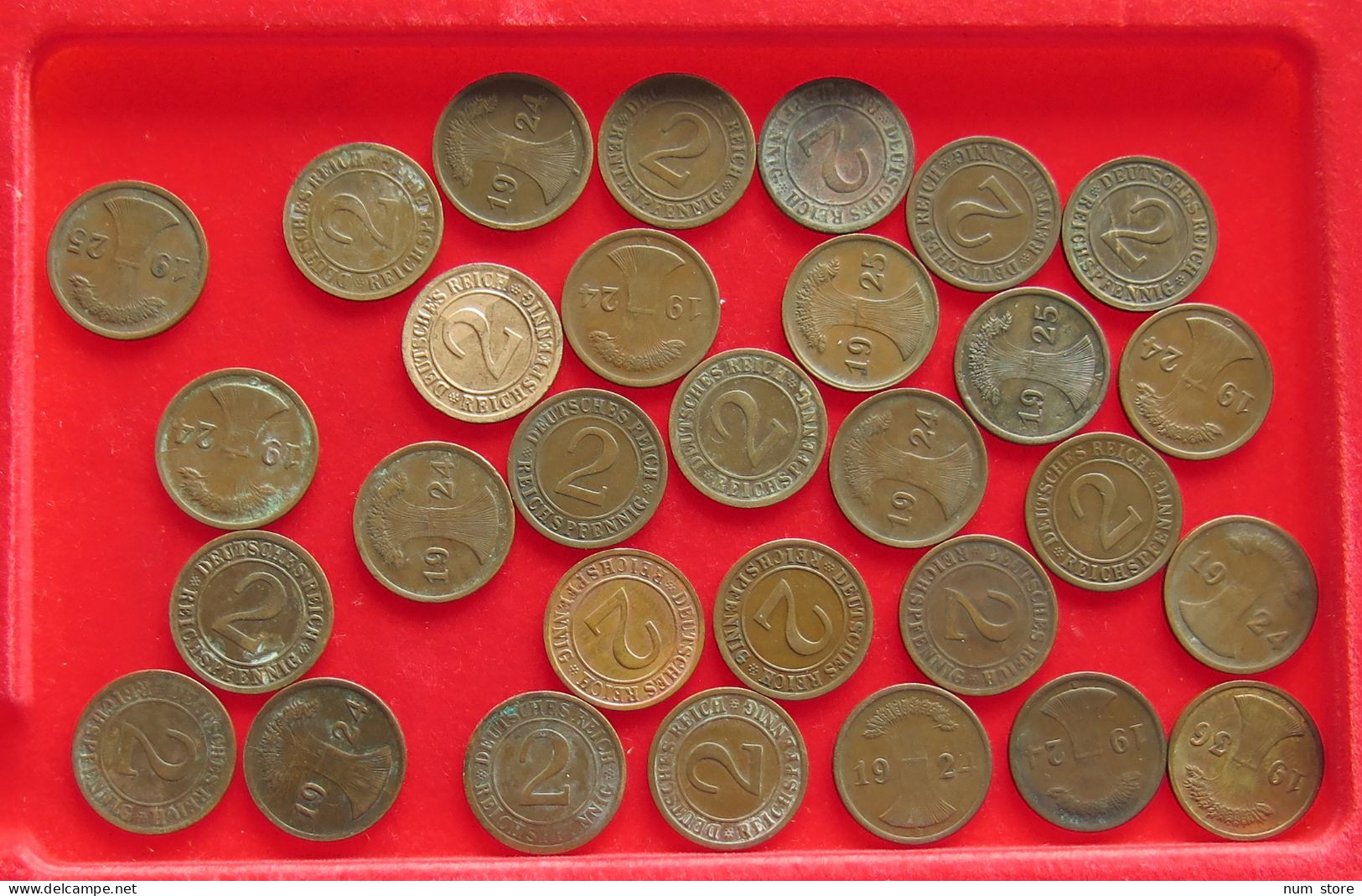 COLLECTION LOT GERMANY WEIMAR 2 PFENNIG 30PC 100G #xx40 1320 - Collezioni