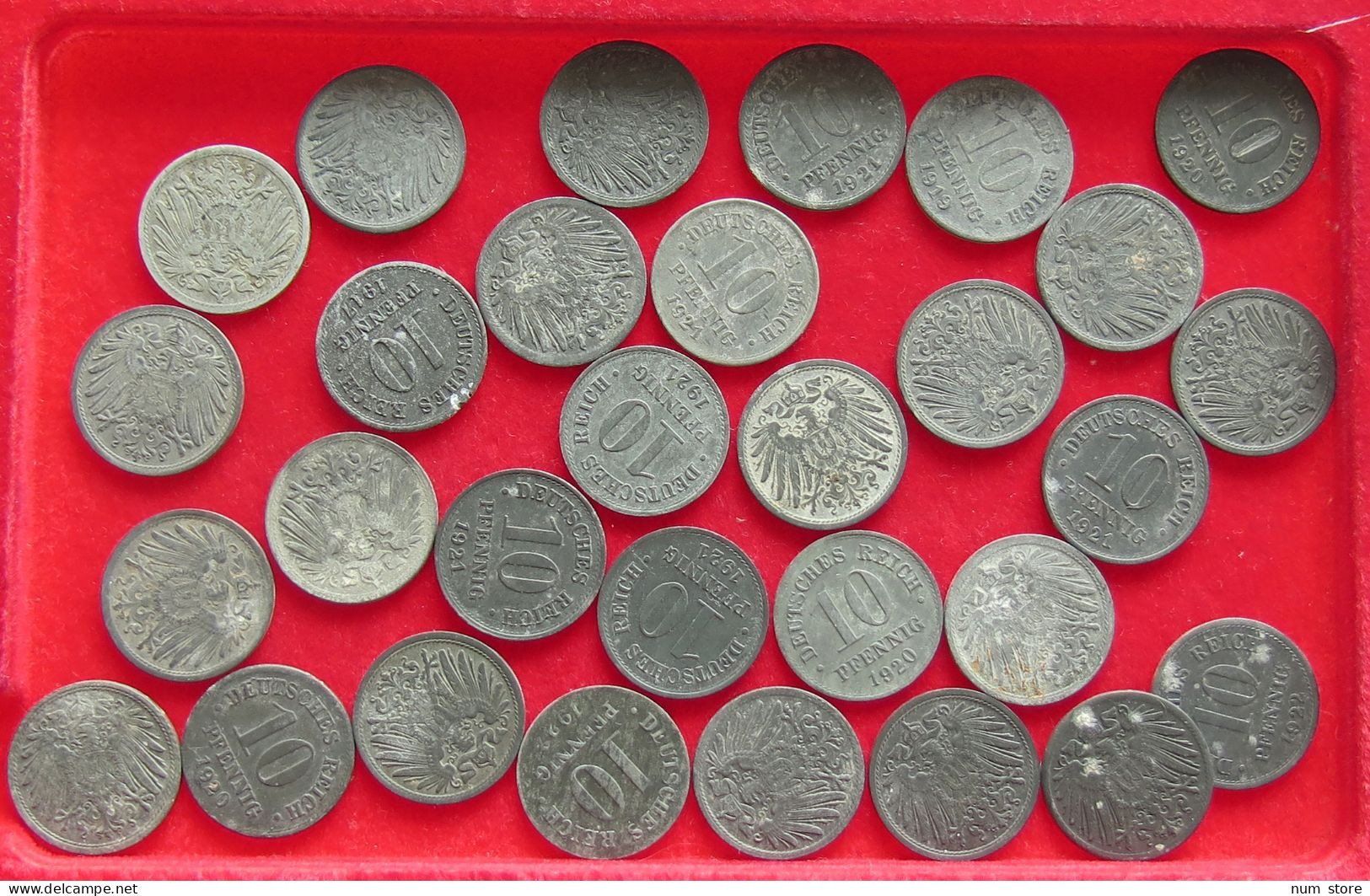 COLLECTION LOT GERMANY WEIMAR 10 PFENNIG ZINC 30 95G #xx40 1346 - Collections