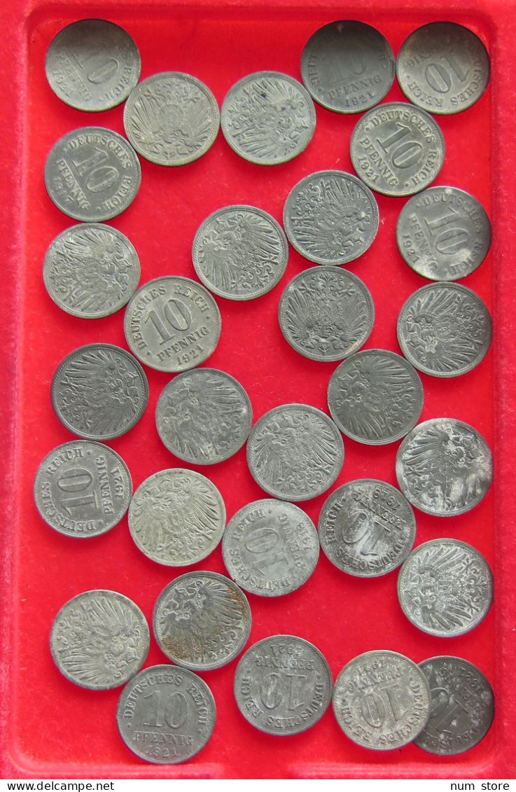 COLLECTION LOT GERMANY WEIMAR 10 PFENNIG ZINC 30 95G #xx40 1345 - Verzamelingen