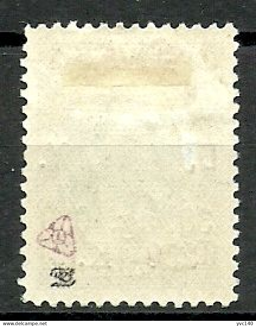 Turkey; 1930 Ankara-Sivas Railway Stamp ERROR "Value Part Of The Overprint Shifted To The Left" MH* RRR - Nuovi