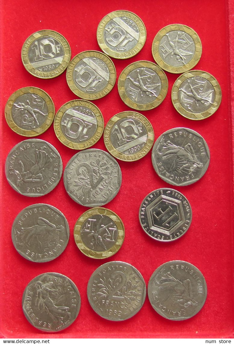 COLLECTION LOT FRANCE 18PC 124G #xx40 1471 - Collezioni